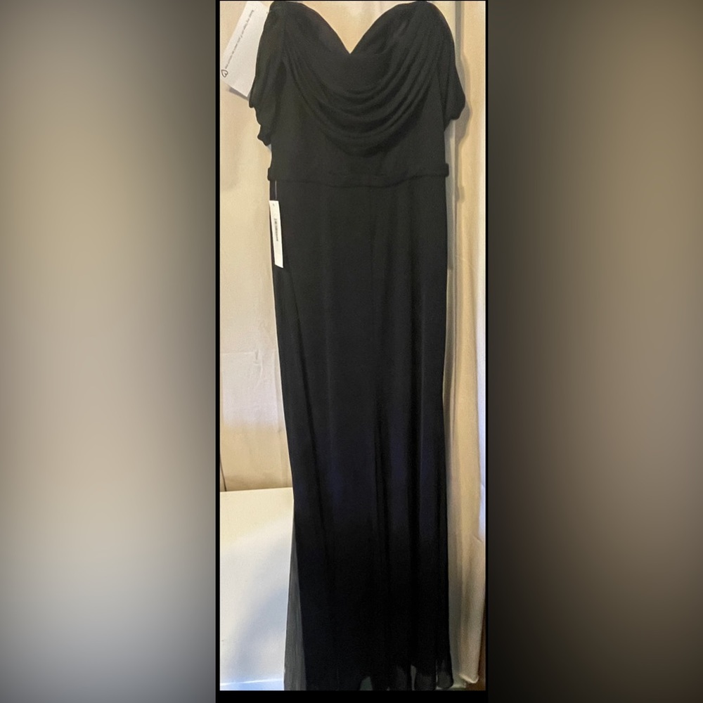 Black Formal Bridesmaid Dress- Kleinfeld - Picture 3 of 7